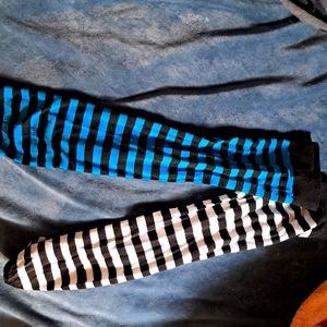 One Set of Striped Knee Highs